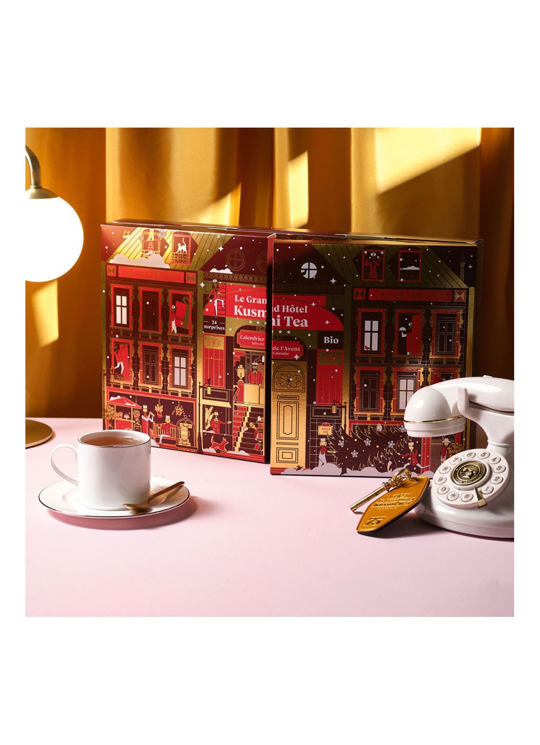 Kusmi Tea Organic adventskalender 2022 - detail 4 rood