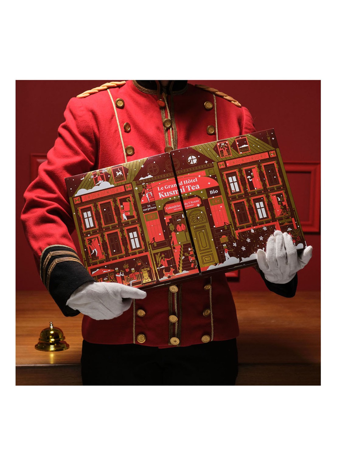 Kusmi Tea Organic adventskalender 2022 - detail 5 rood