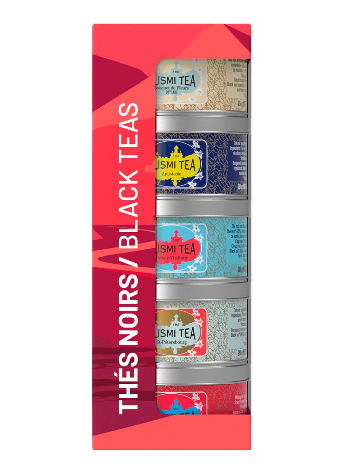 Kusmi Tea Russian Blends losse thee in blik 5 stuks - voorkant undefined