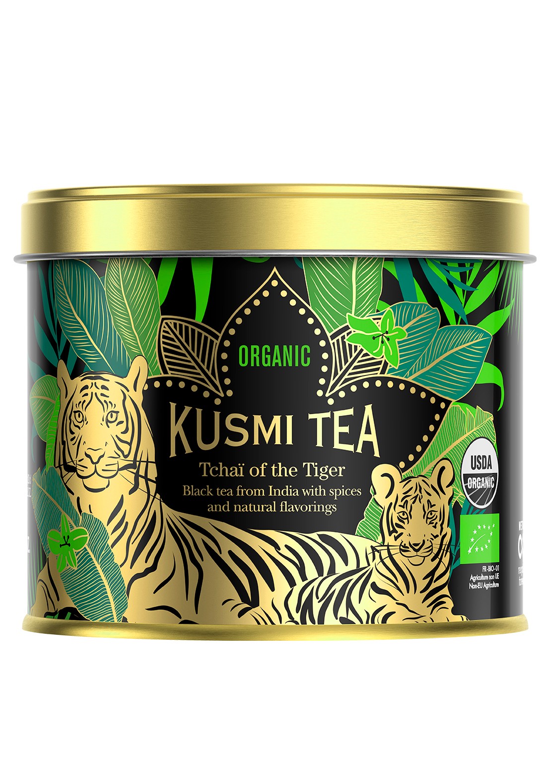 Kusmi Tea Tchaï of the Tiger WNF  losse thee 100 gram - voorkant goud