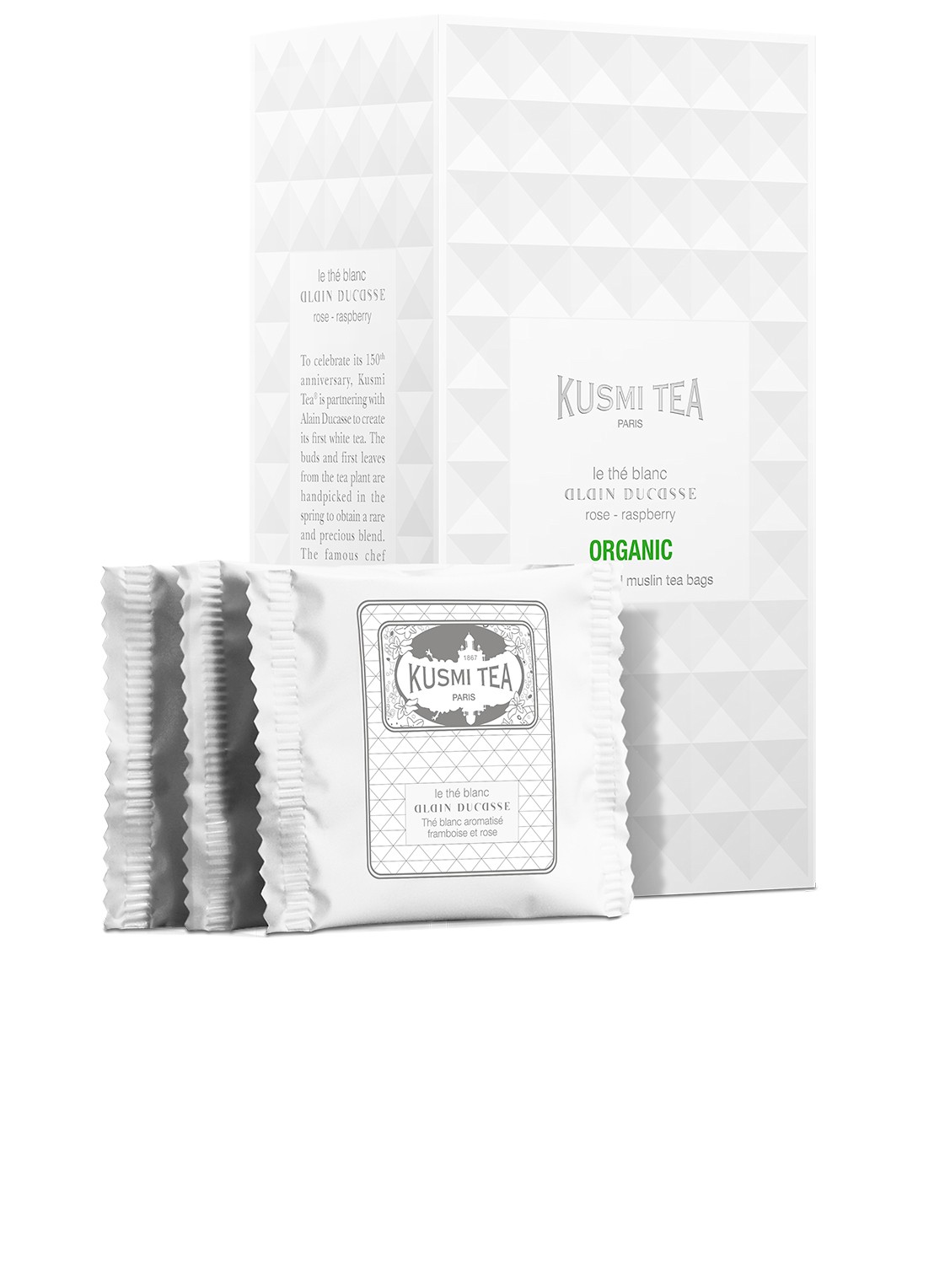 Kusmi Tea  Thé Blanc Alain Ducasse theezakjes 24 stuks - voorkant 2 undefined