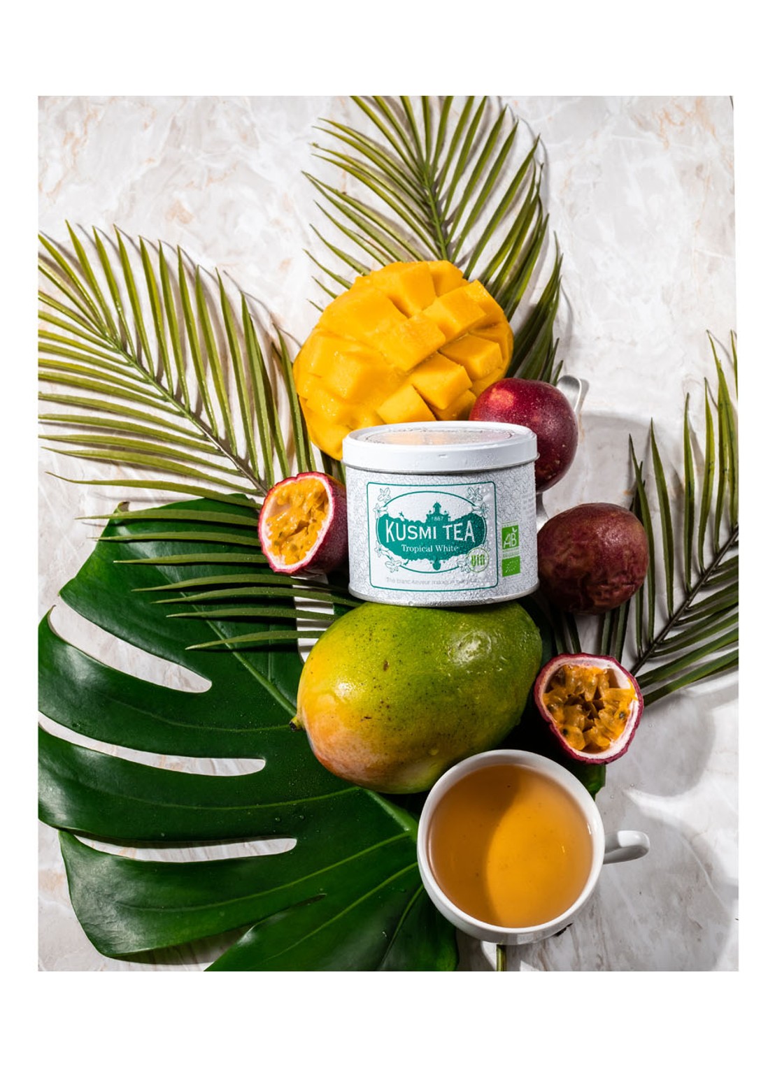 Kusmi Tea Tropical White losse thee 90 gram - detail 4 wit