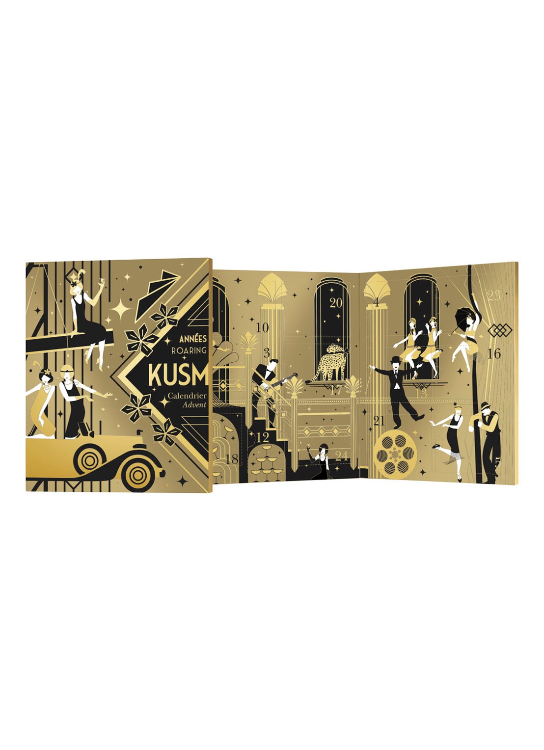 Kusmi Tea Tsarevna biologische thee adventskalender in Roaring Twenties editie 24 stuks - detail 4 goud