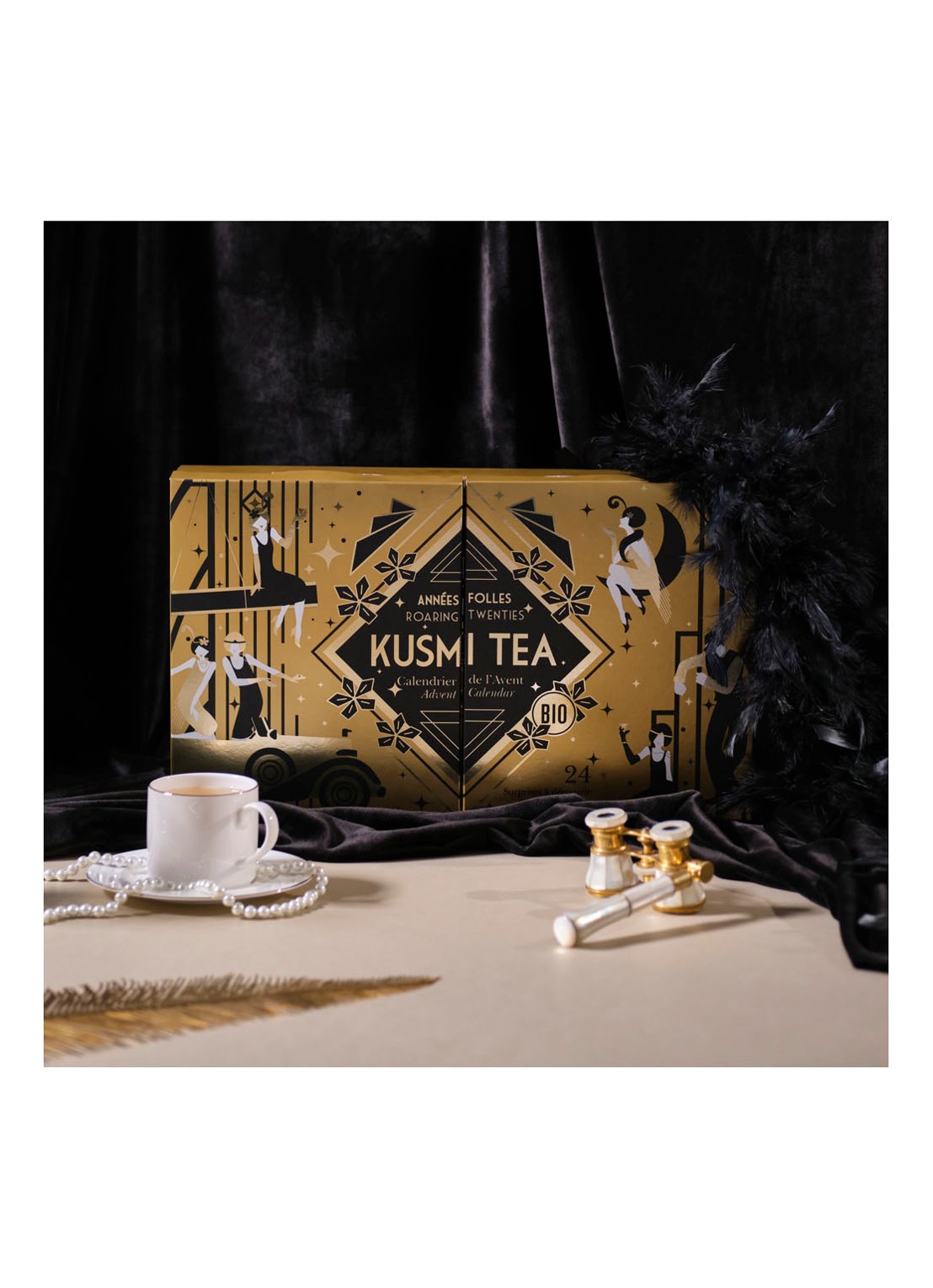 Kusmi Tea Tsarevna biologische thee adventskalender in Roaring Twenties editie 24 stuks - detail 5 goud