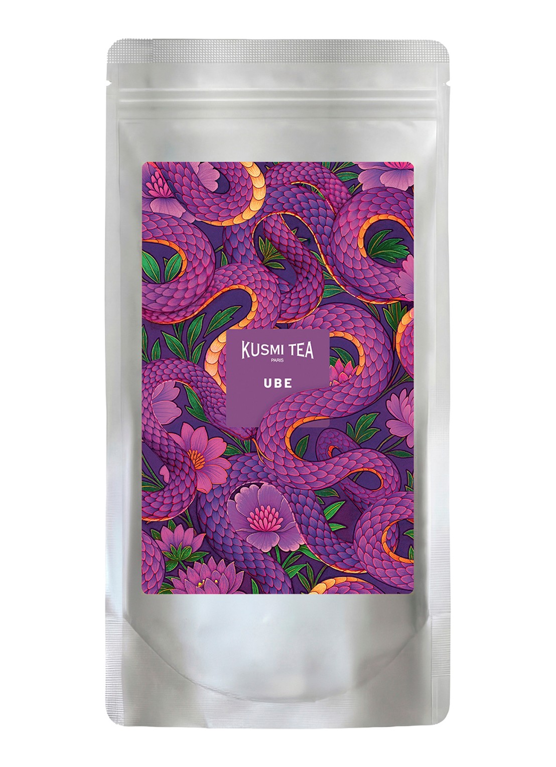 Kusmi Tea Ube doypack 100 gram - voorkant 2 beige