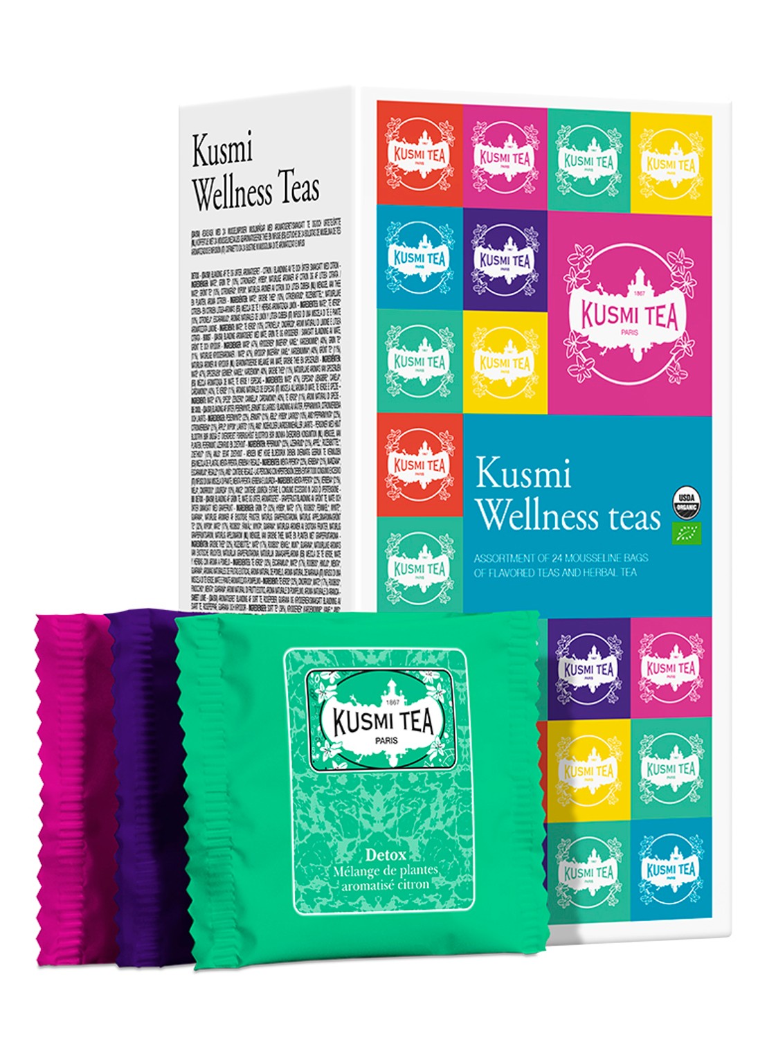 Kusmi Tea Wellness Teas theezakjes 24 stuks - voorkant 2 undefined
