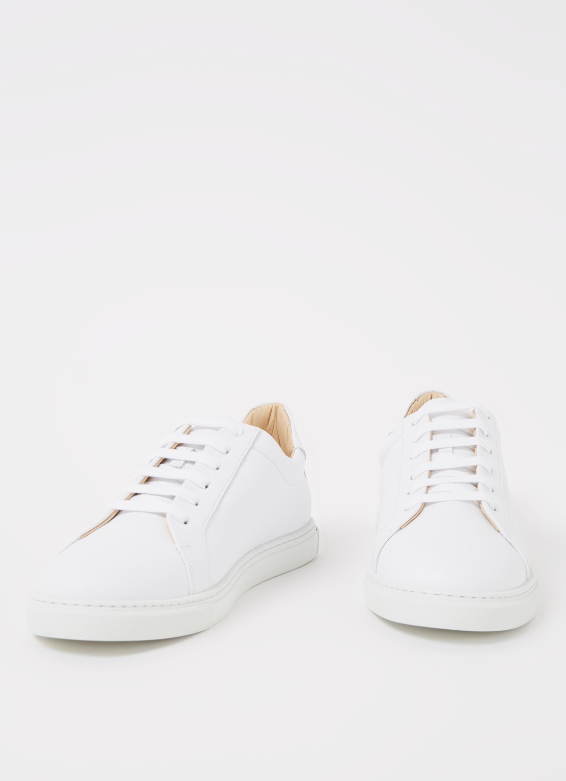 L.K.Bennett Jack sneaker van leer - detail 2 wit