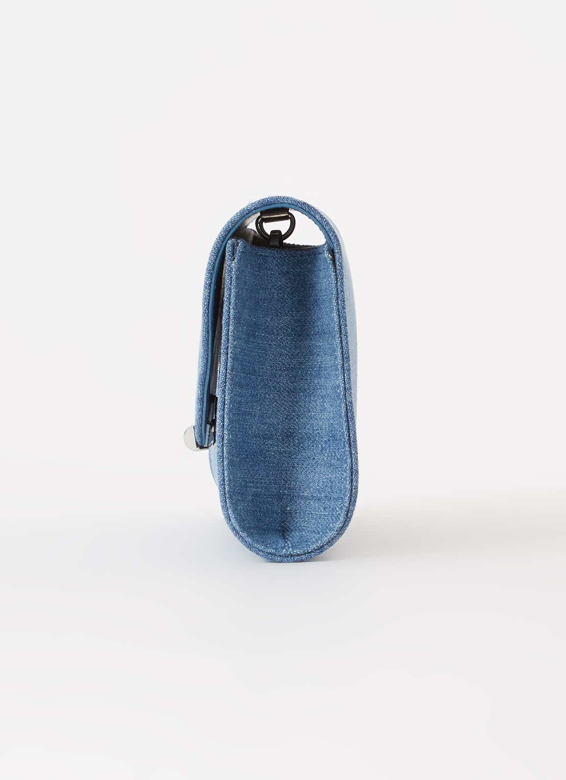 L.K.Bennett Lucy clutch van denim - detail 4 indigo