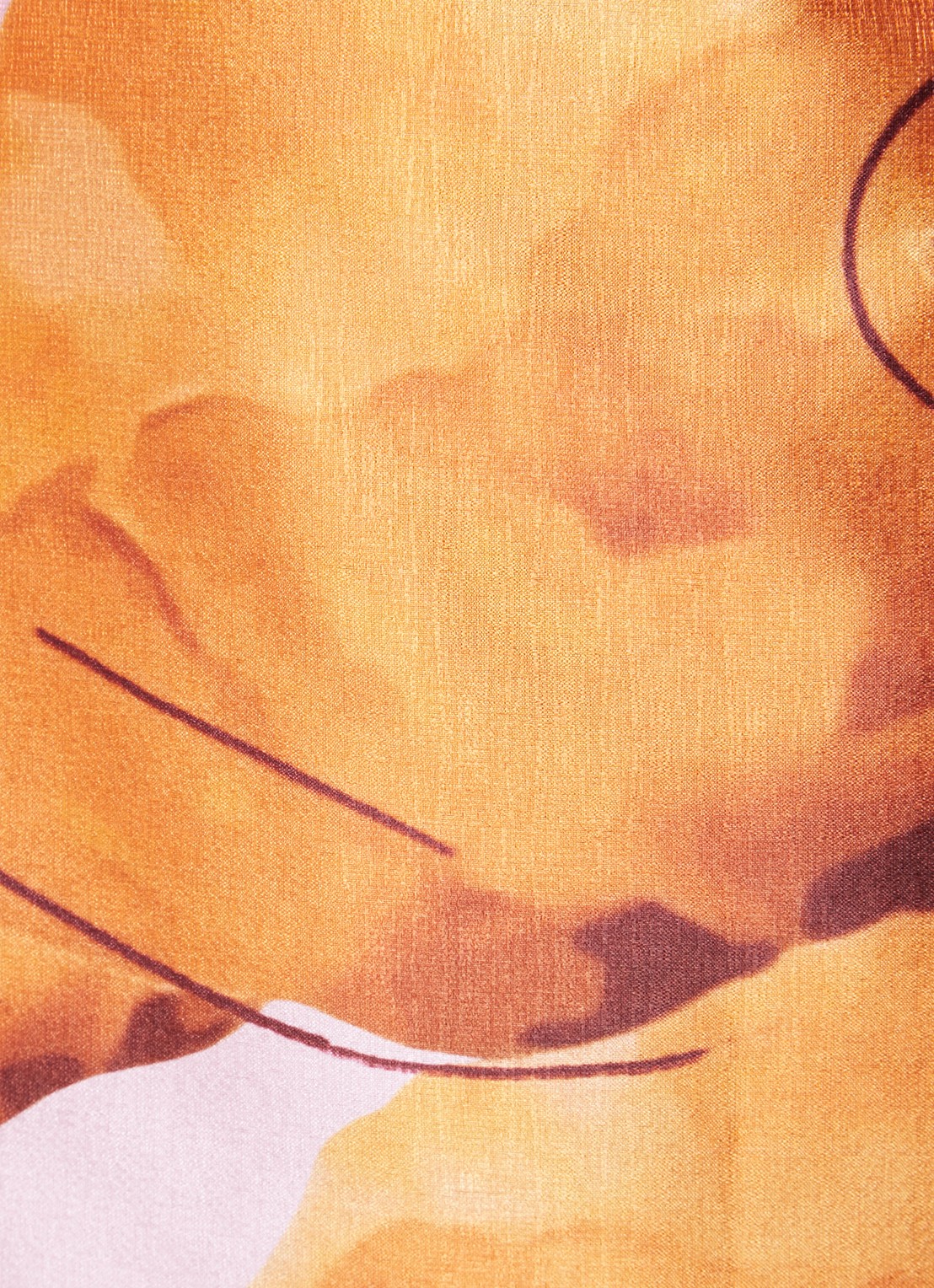Laagam Liza Fleur mini jurk met bloemenprint en rugdecolleté - detail 3 orange
