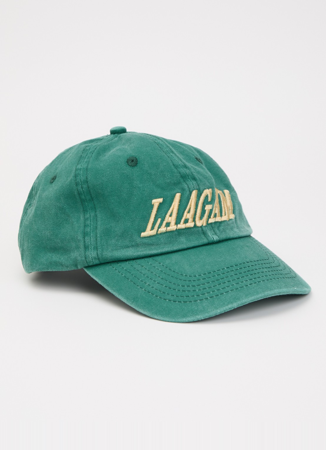 Laagam Pet met logoborduring - voorkant groen
