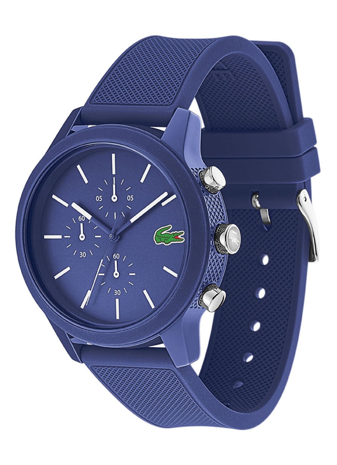 Lacoste 12.12 horloge LC2010970 - detail blauw