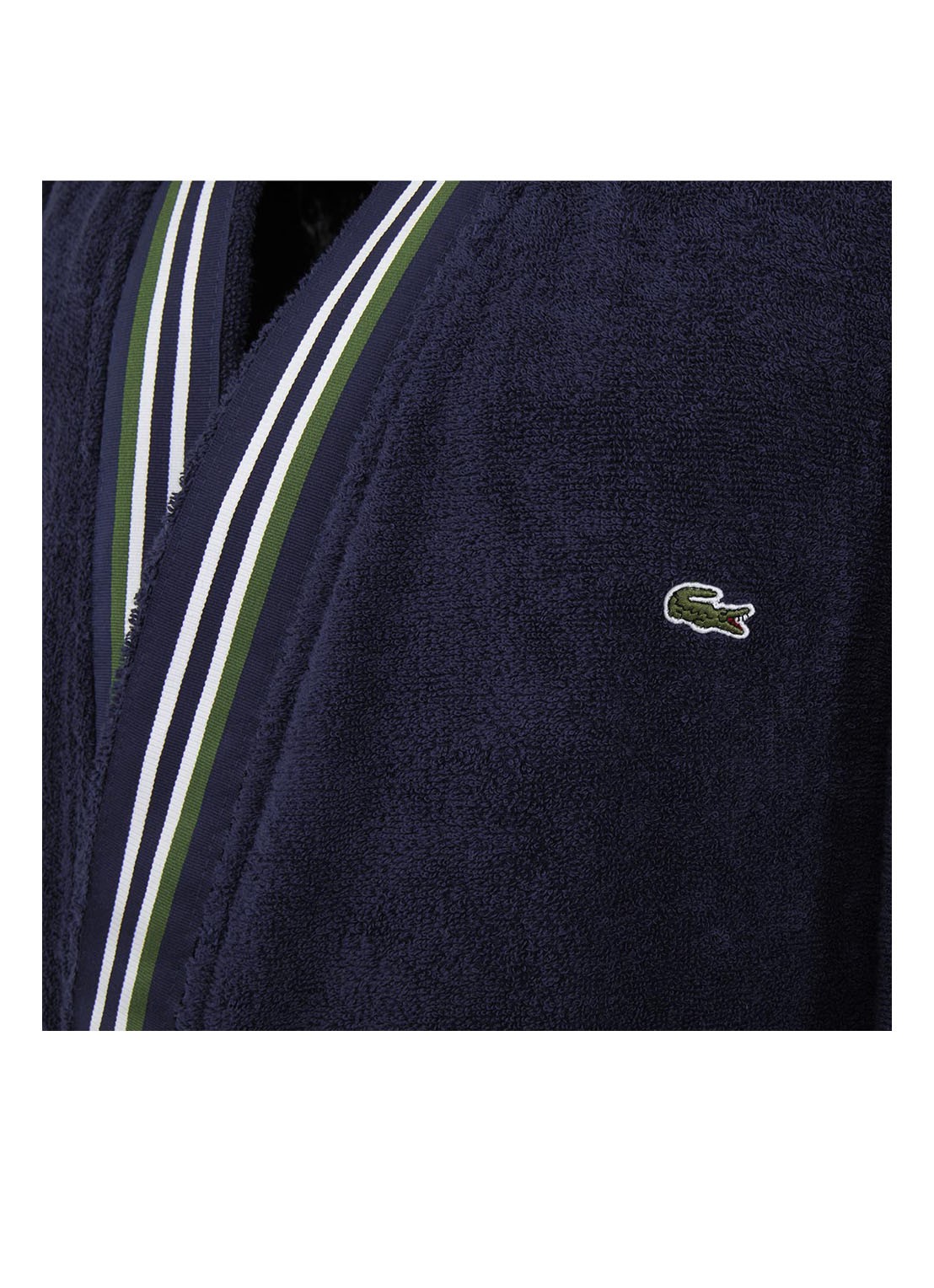 Lacoste Club badjas van  katoen - detail 3 donkerblauw