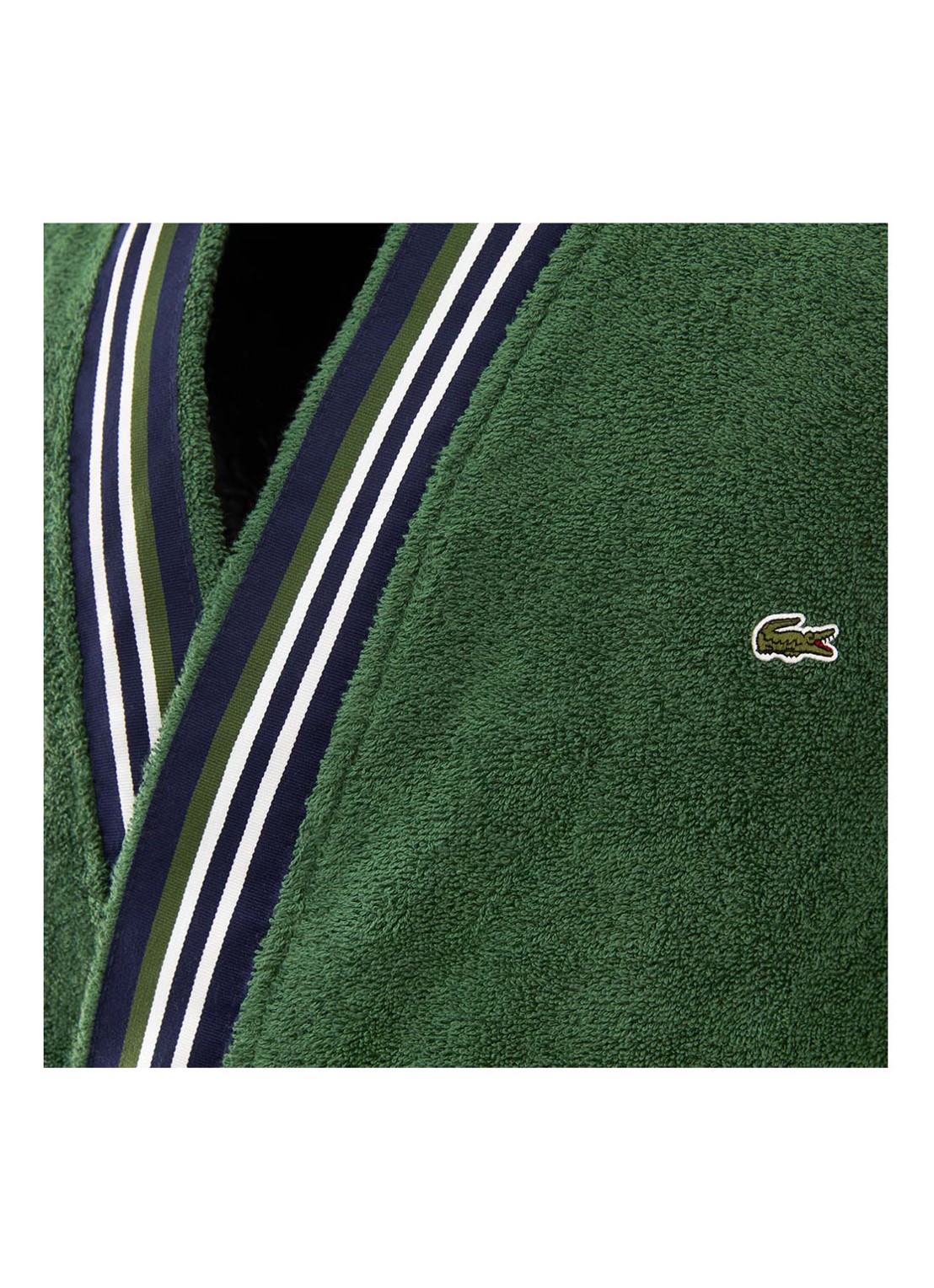 Lacoste Club badjas van  katoen - detail 3 groen