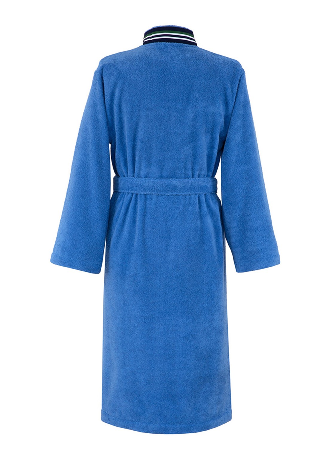 Lacoste Club badjas van  katoen - voorkant 2 blauw