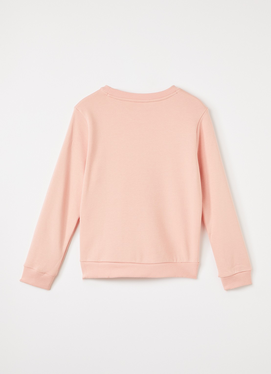 Lacoste French Terry sweater met logo - voorkant 3 zalmroze