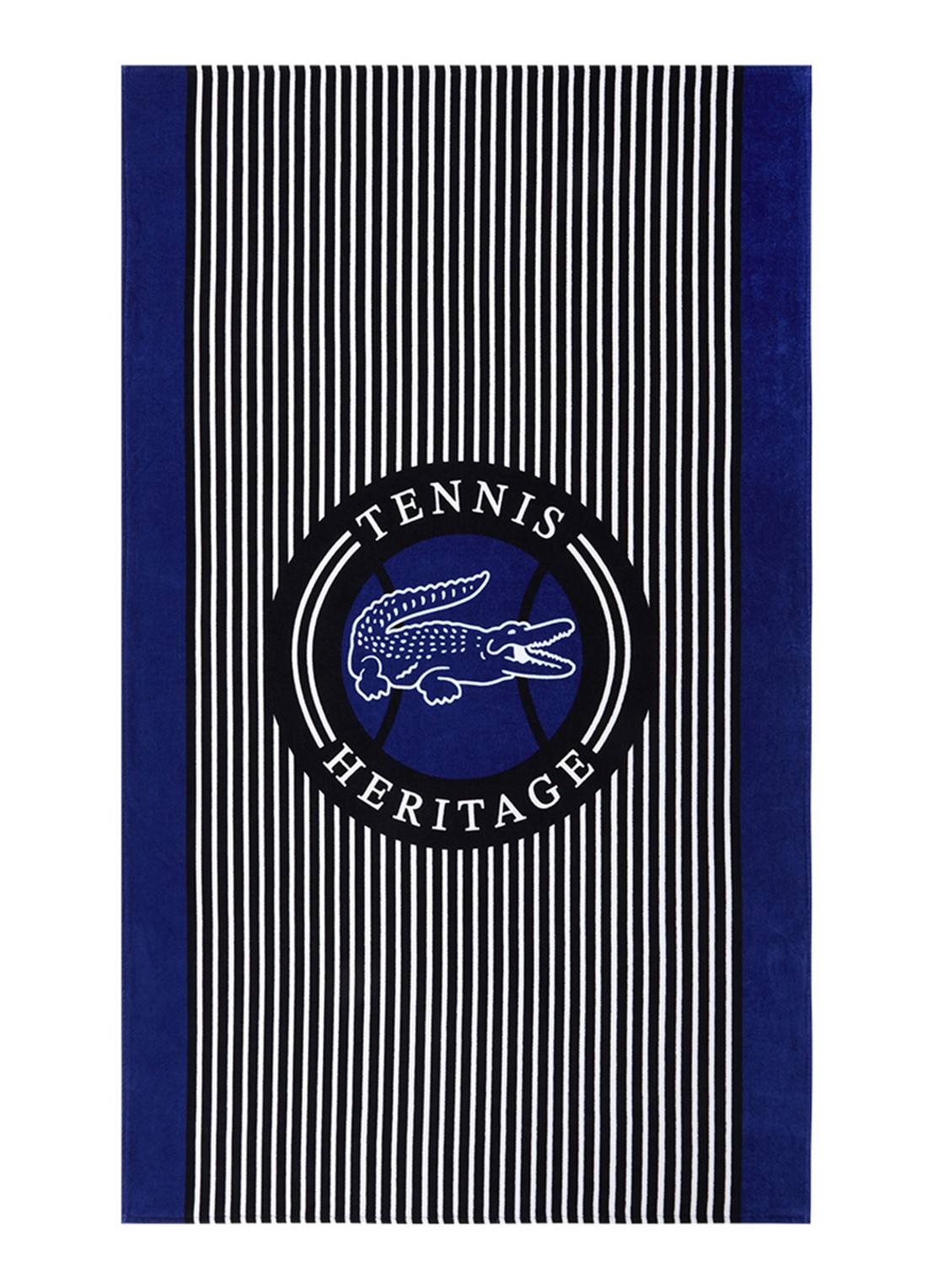 Lacoste L Ace strandlaken - 450 gr/m² - 100 x 170 cm - voorkant 2 blauw