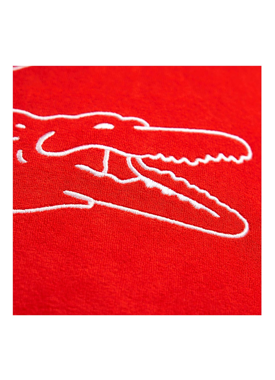 Lacoste L Break sierkussenhoes 45 x 45 cm - detail 3 donkerrood
