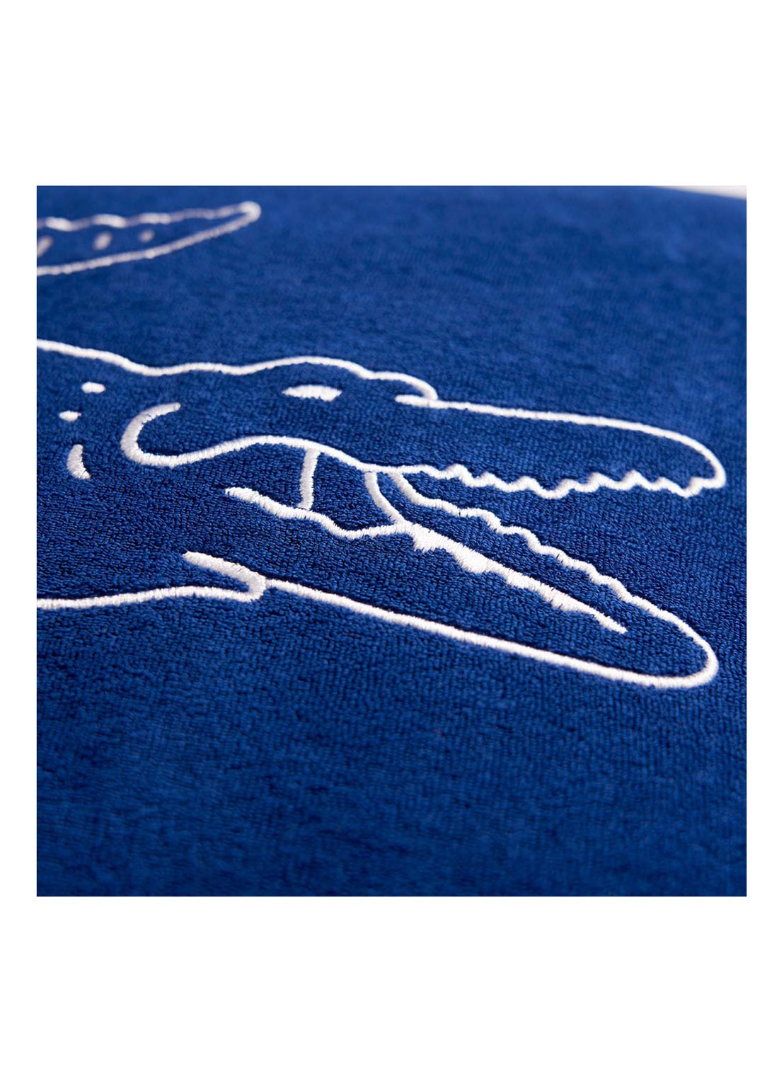 Lacoste L Break sierkussenhoes 45 x 45 cm - detail steenrood