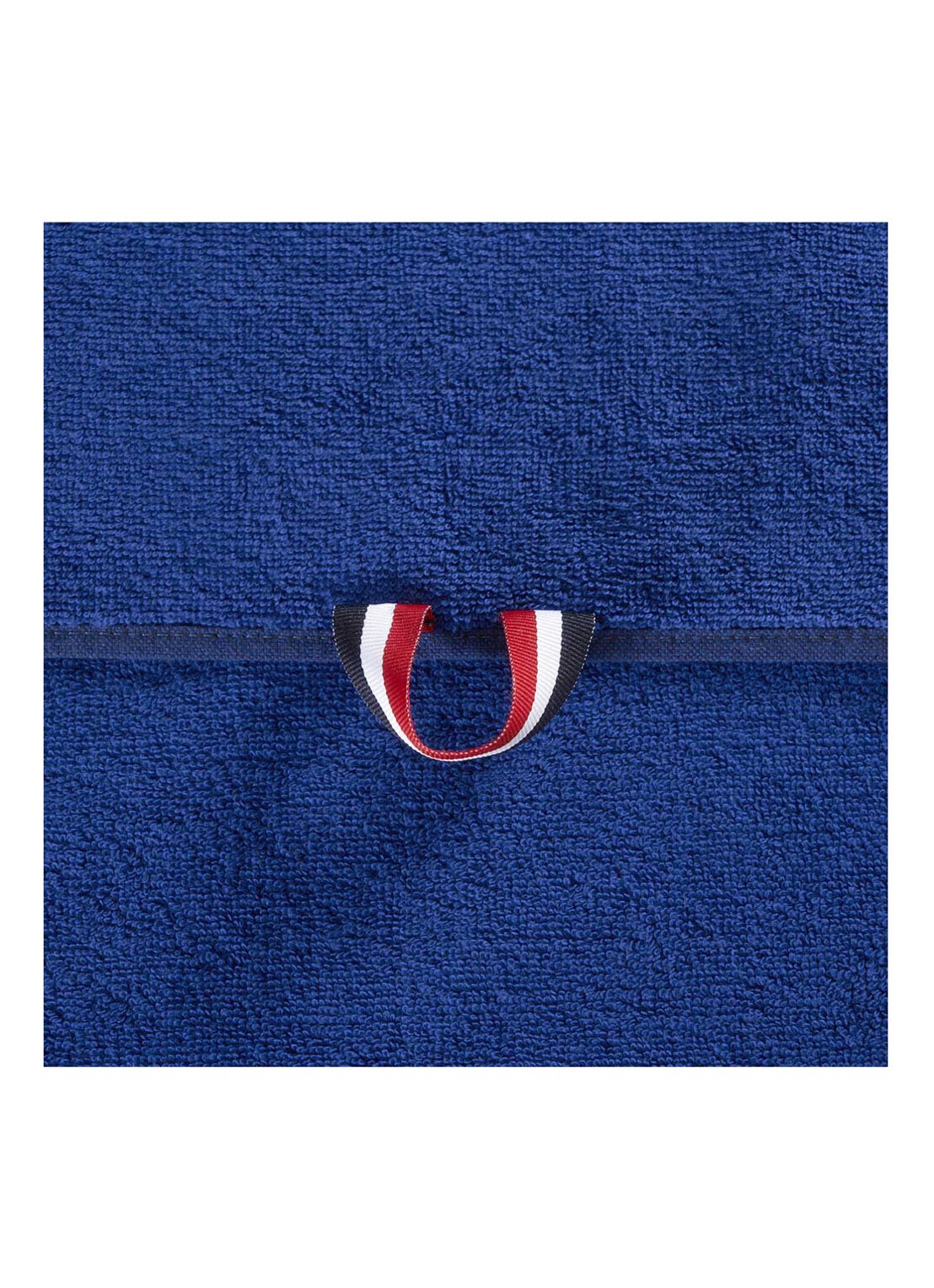 Lacoste L Casual badhanddoek - 450 gr/m² - 55 x 100 cm - detail 2 kobaltblauw