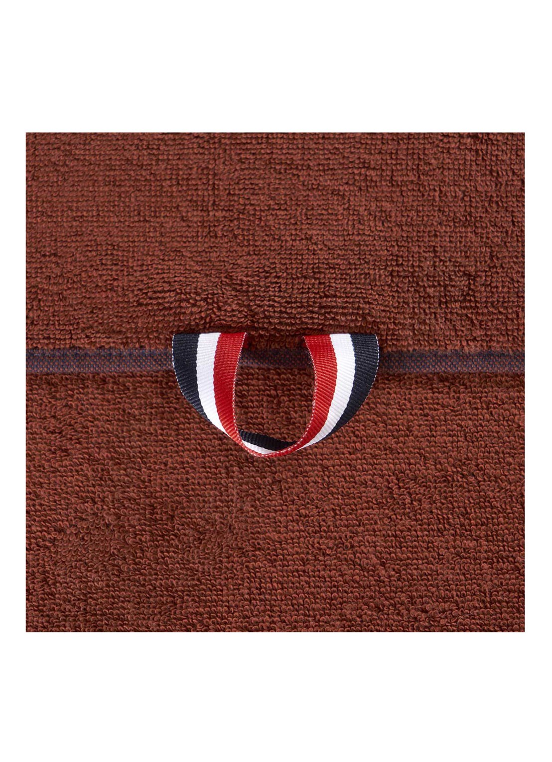 Lacoste L Casual badhanddoek - 450 gr/m² - 55 x 100 cm - detail 2 roestbruin