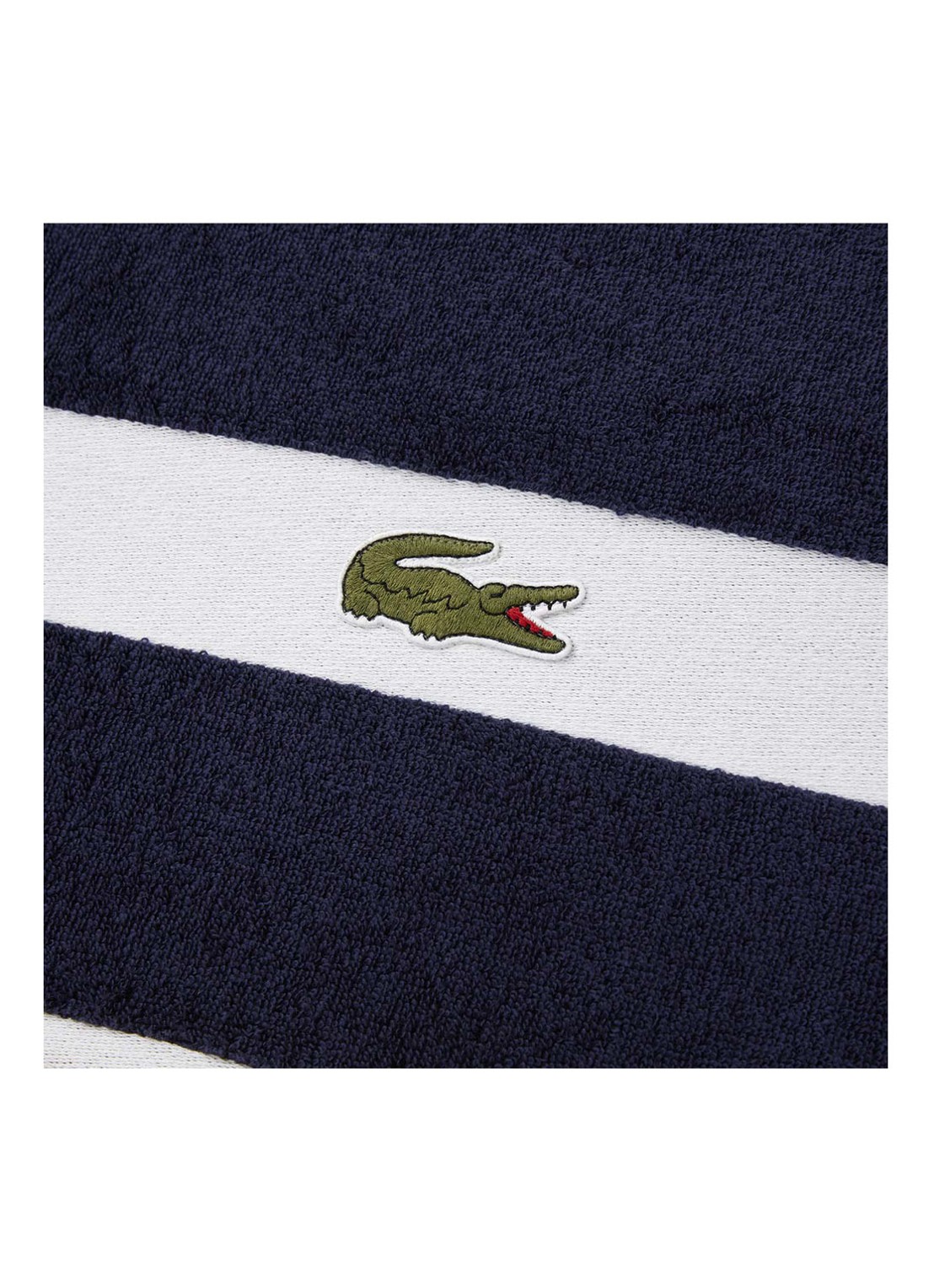 Lacoste L Casual badlaken - 450 gr/m2 - 90 x 150 cm - detail 3 blauw