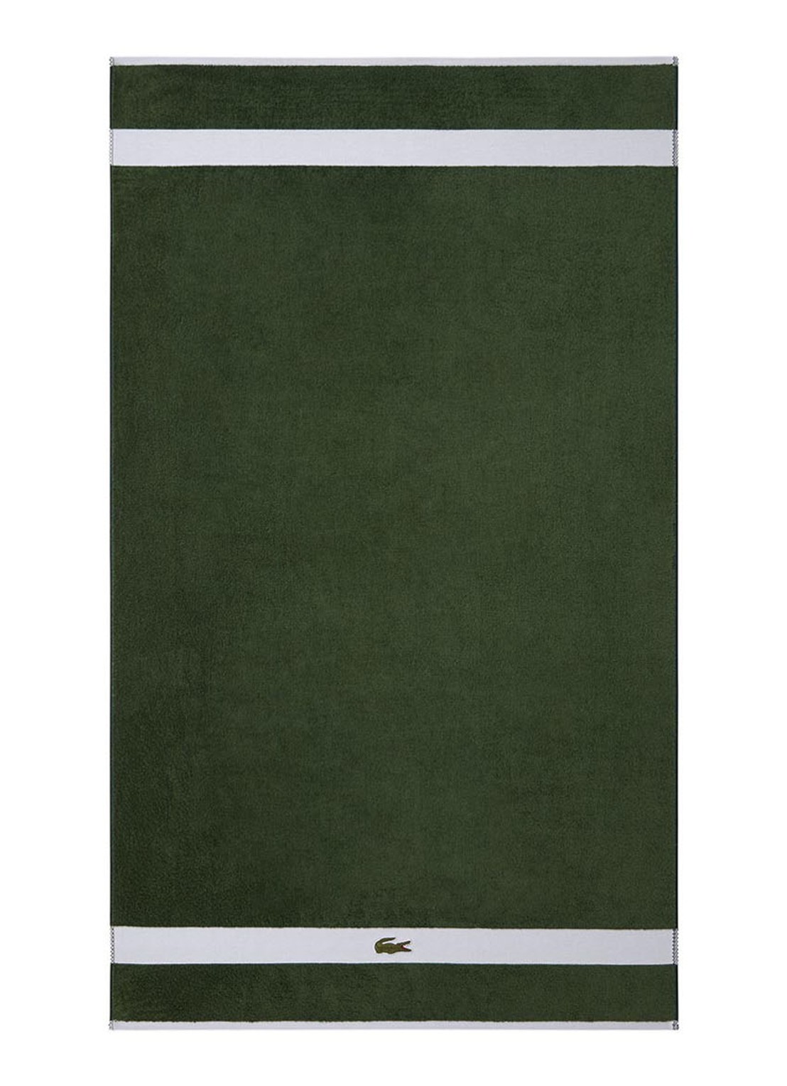Lacoste L Casual badlaken - 450 gr/m2 - 90 x 150 cm - voorkant 5 groen