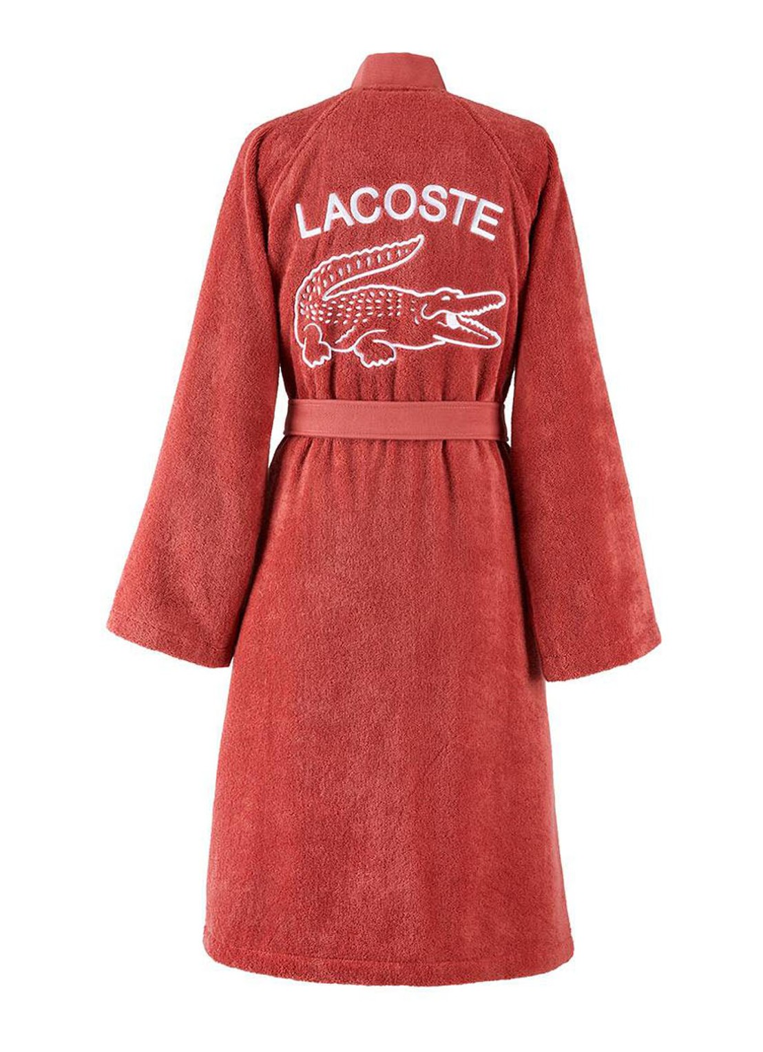 Lacoste L Defile badjas van  katoen - unisex - achterkant 9 rood