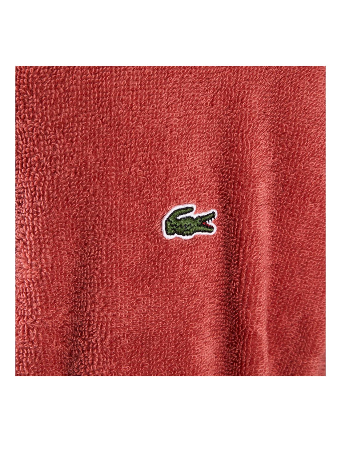 Lacoste L Defile badjas van  katoen - unisex - detail 6 rood