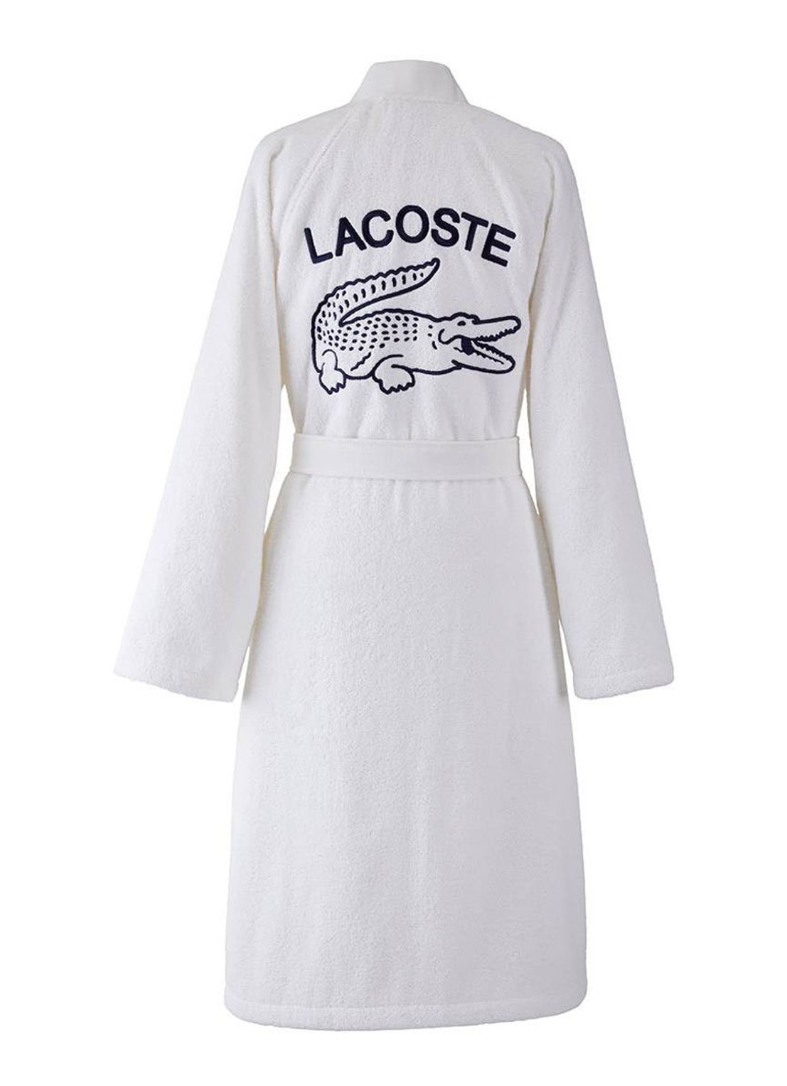 Lacoste L Defile badjas van  katoen - unisex - achterkant 5 wit