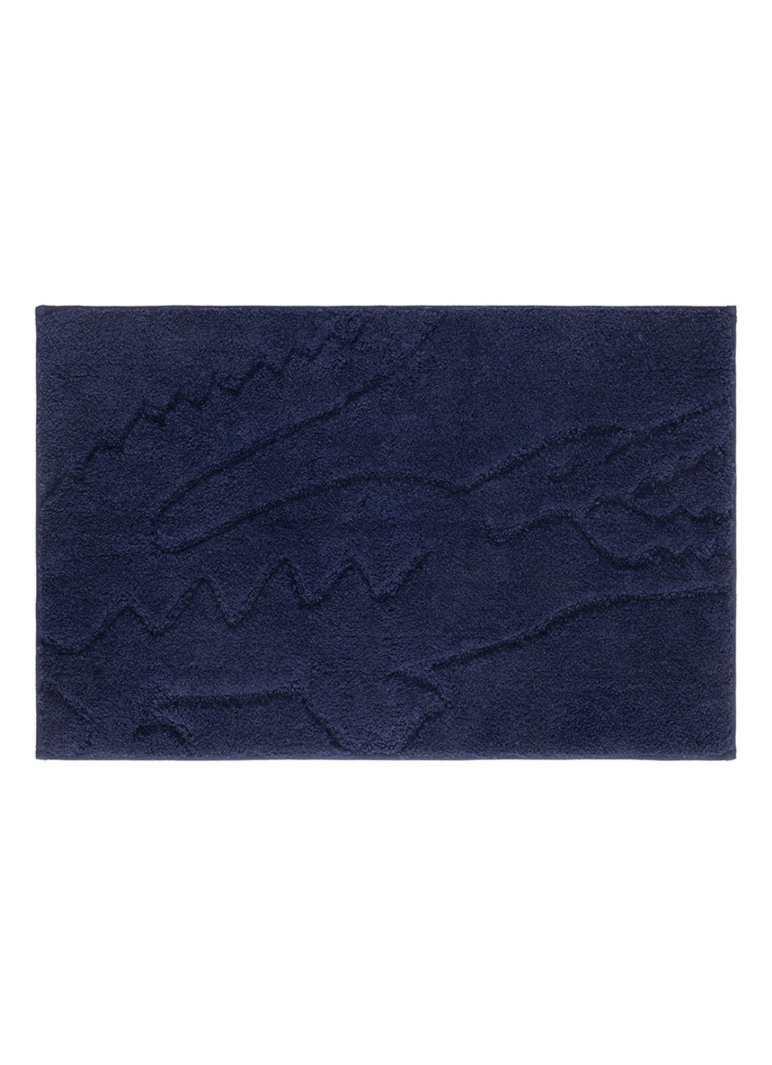 Lacoste L Héritage badmat 50 x 80 cm - voorkant donkerblauw