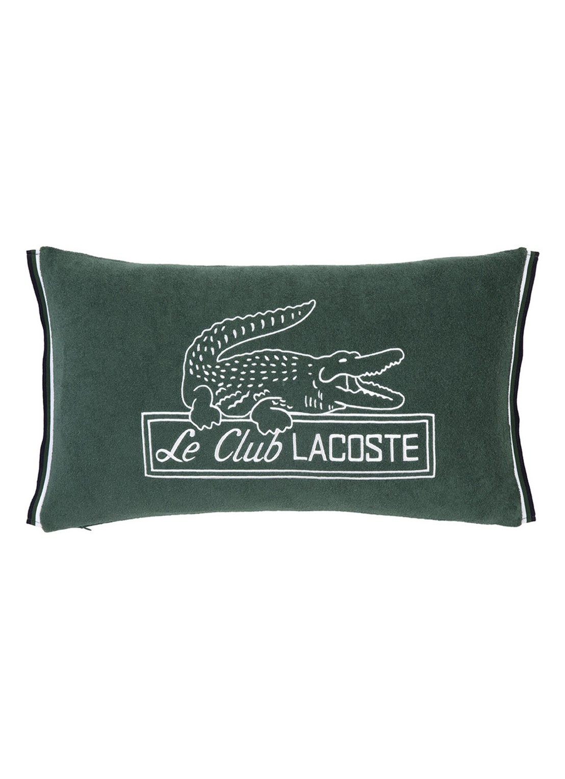 Lacoste L Le Club sierkussenhoes 33 x 57 cm  - voorkant 6 groen