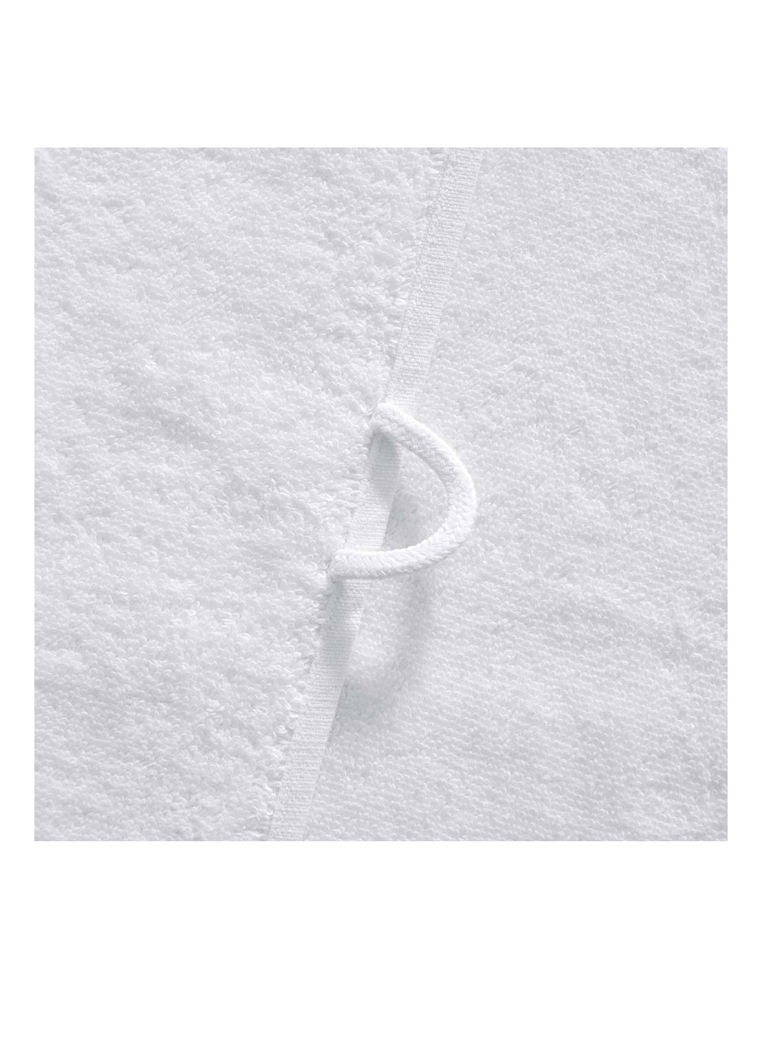 Lacoste L Lecroco badhanddoek - 600 gr/m2 - 50 x 100 cm - achterkant 3 wit