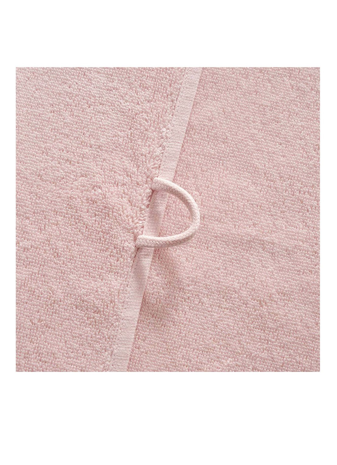 Lacoste L Lecroco badhanddoek - 600 gr/m2 - 50 x 100 cm - voorkant 5 lichtroze