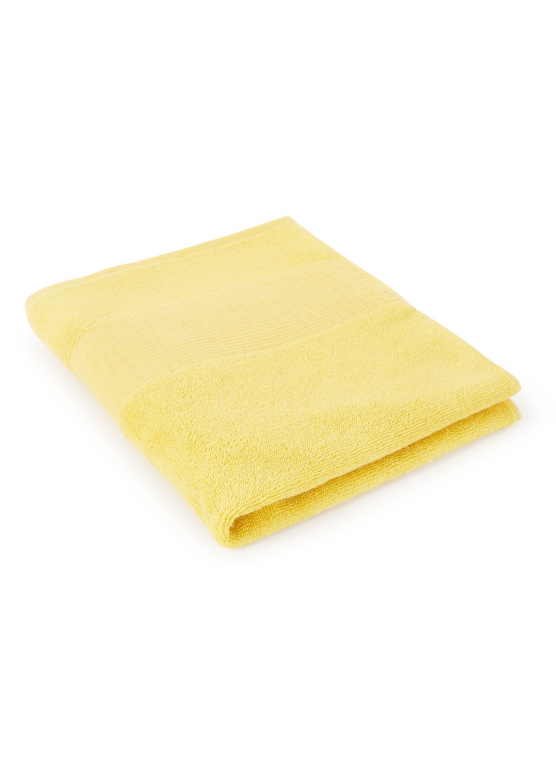 Lacoste L Lecroco badhanddoek - 600 gr/m2 - 50 x 100 cm - voorkant geel