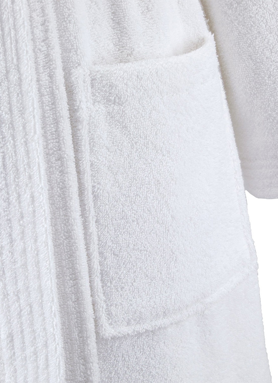 Lacoste L Lecroco badjas - unisex - detail 3 wit
