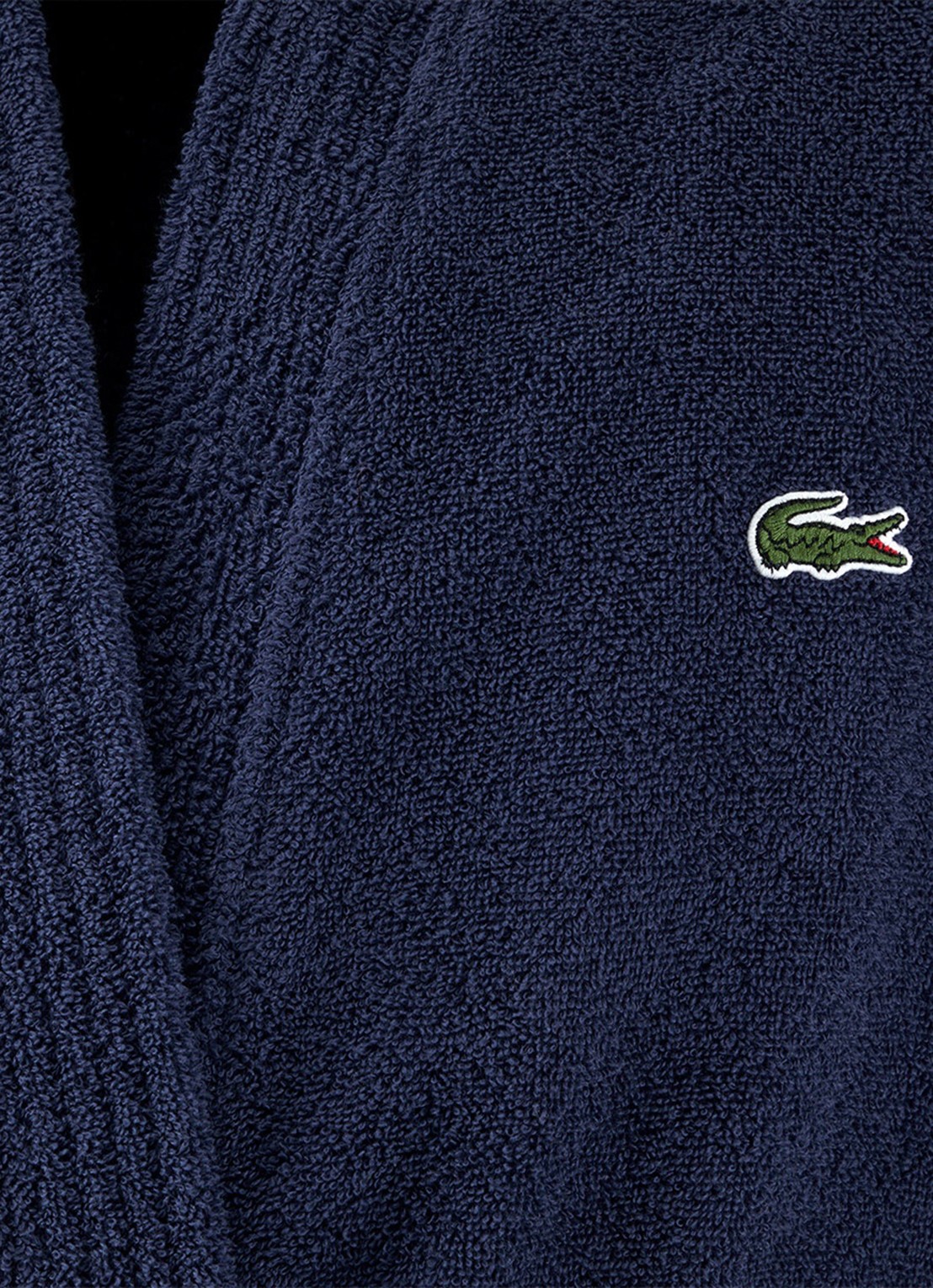 Lacoste L Lecroco badjas - unisex - detail 2 donkerblauw