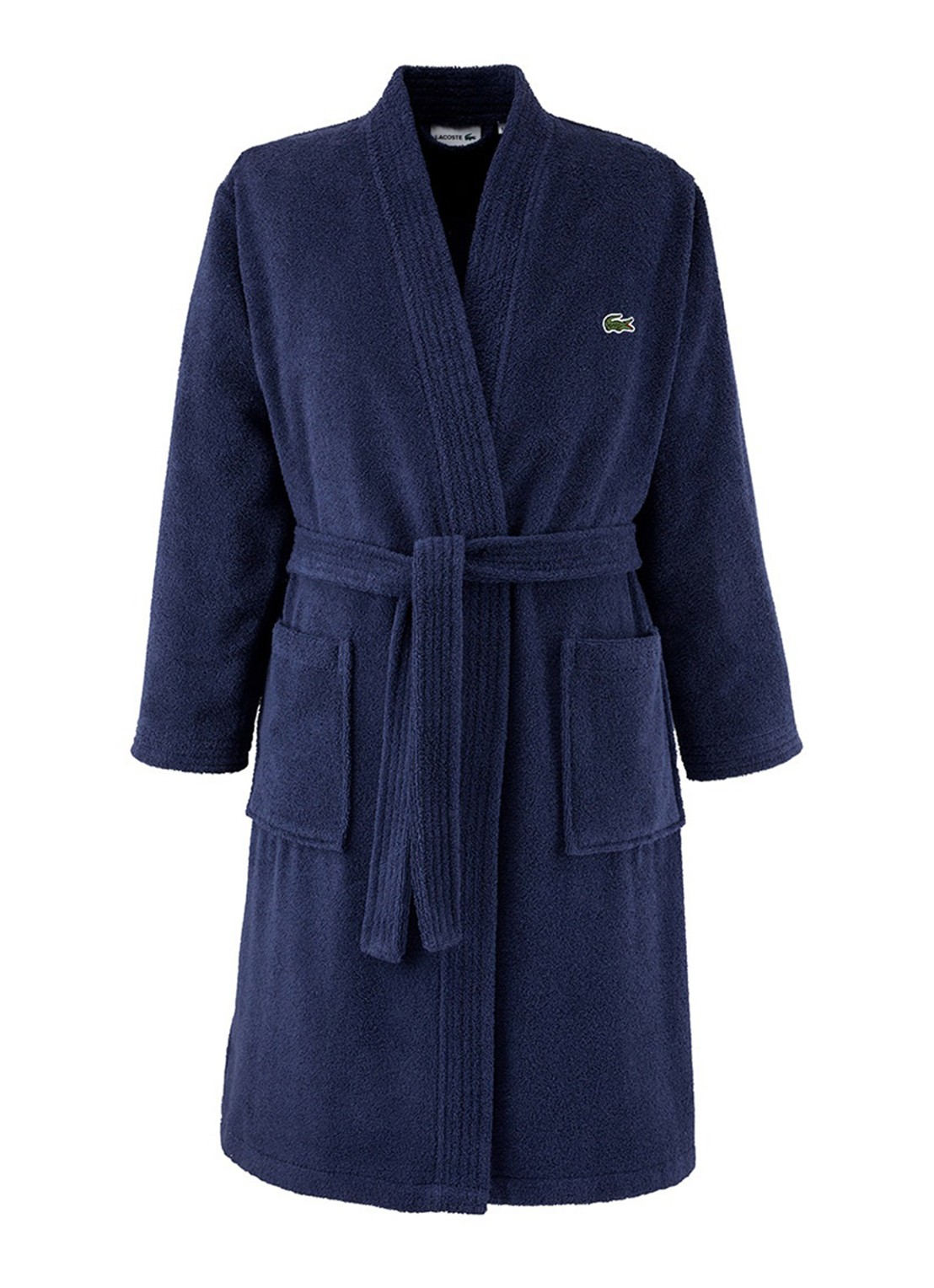 Lacoste L Lecroco badjas - unisex - voorkant 4 donkerblauw