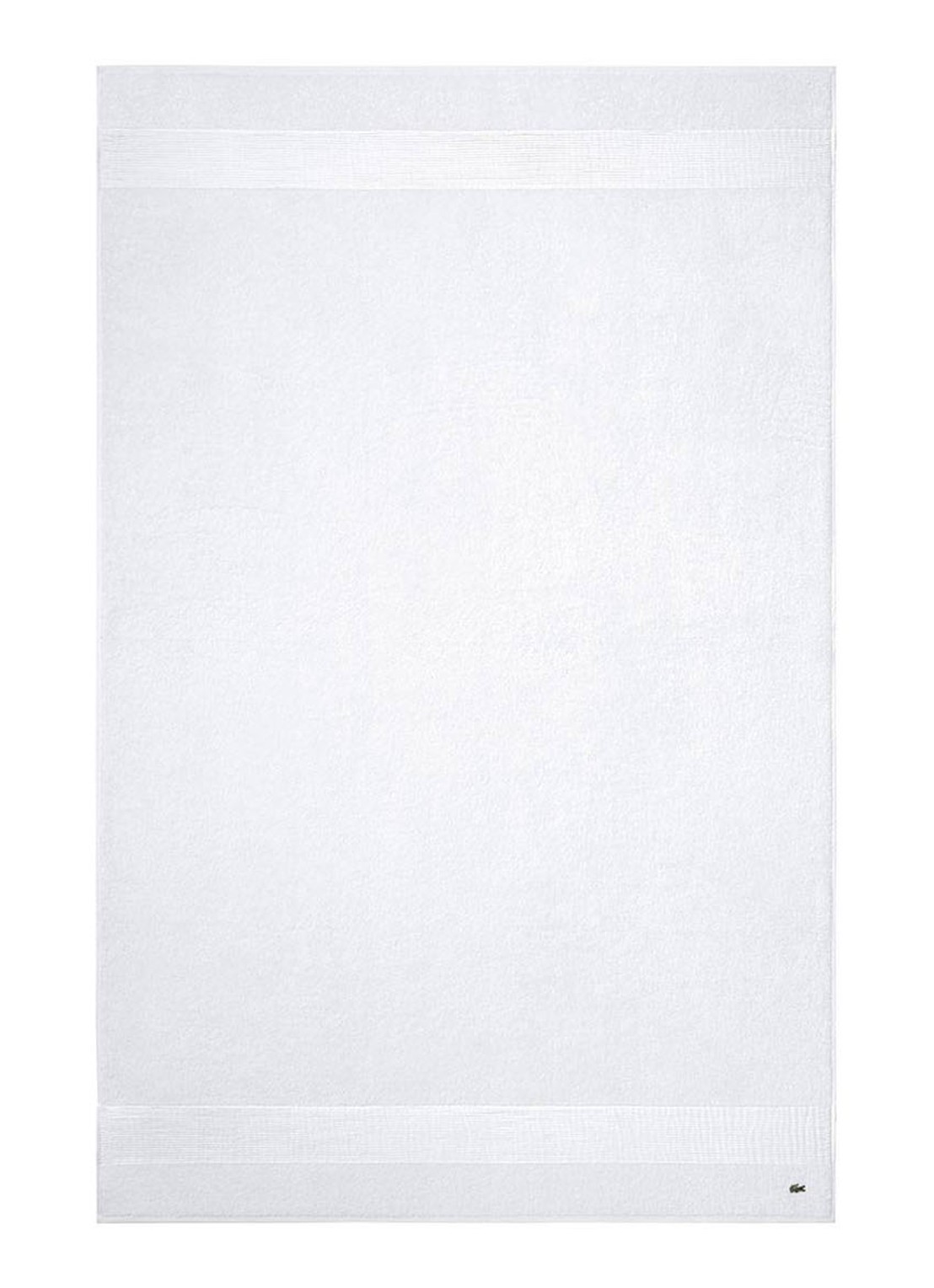 Lacoste L Lecroco badlaken - 600 gr/m2 - 100 x 150 cm - voorkant 5 wit
