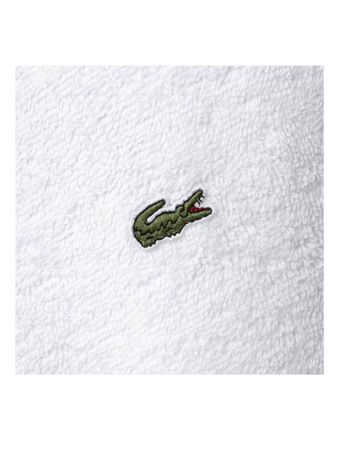 Lacoste L Lecroco badlaken - 600 gr/m2 - 100 x 150 cm - voorkant 6 wit