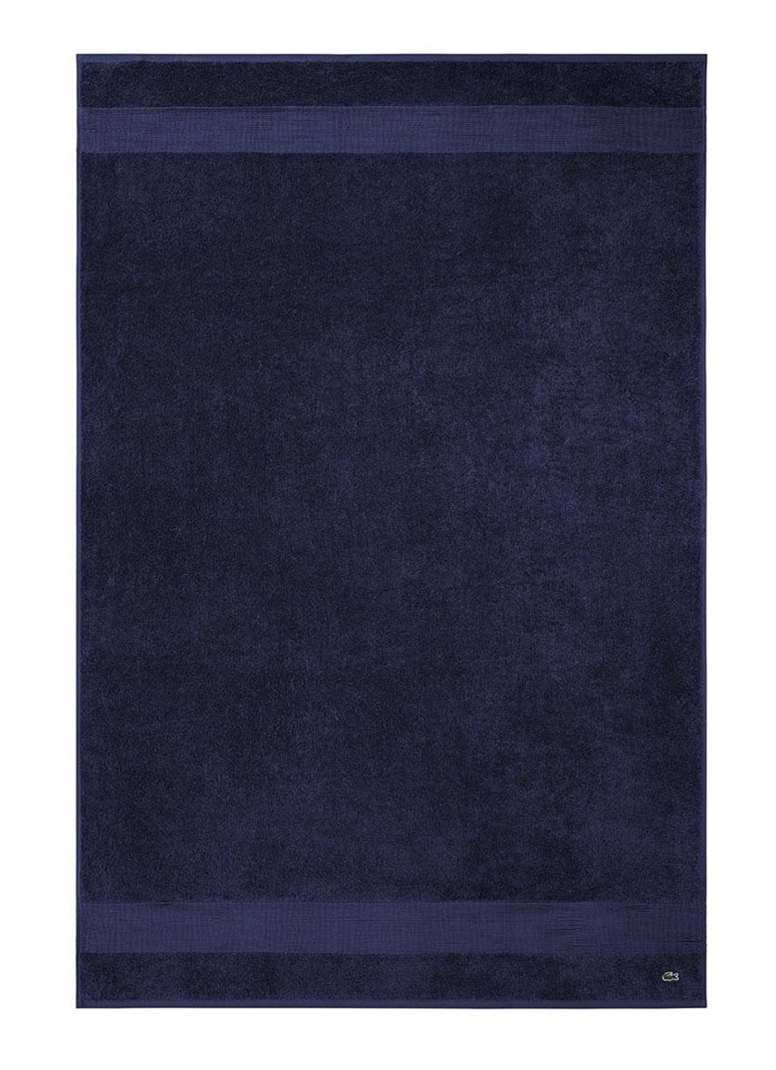 Lacoste L Lecroco badlaken - 600 gr/m2 - 100 x 150 cm - voorkant 4 donkerblauw