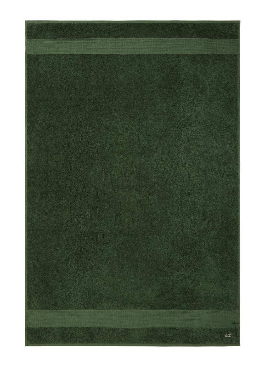 Lacoste L Lecroco badlaken - 600 gr/m2 - 100 x 150 cm - voorkant groen