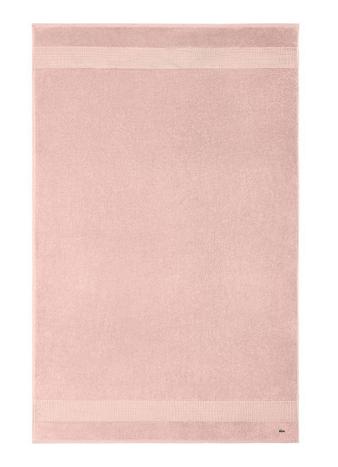 Lacoste L Lecroco badlaken - 600 gr/m2 - 100 x 150 cm - voorkant 2 lichtroze