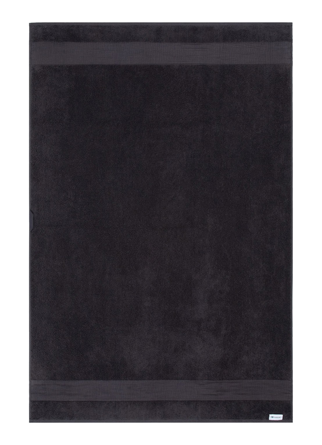 Lacoste L Lecroco badlaken - 600 gr/m2 - 100 x 150 cm - voorkant 3 antraciet