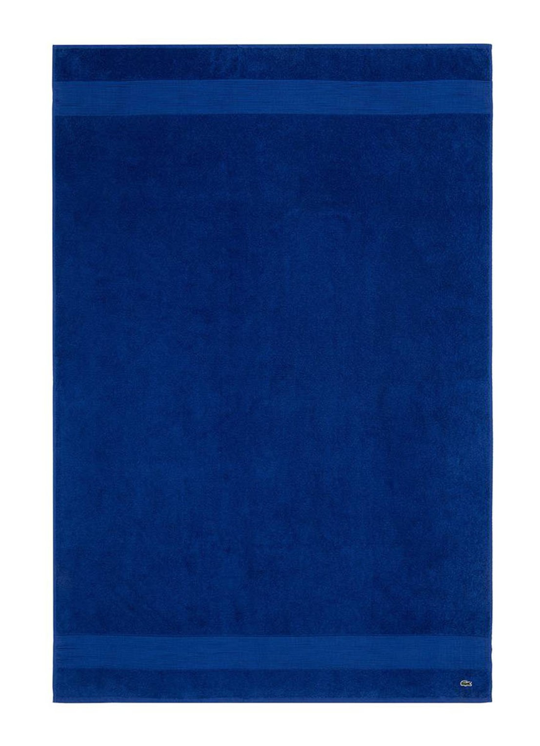 Lacoste L Lecroco badlaken - 600 gr/m2 - 100 x 150 cm - voorkant kobaltblauw