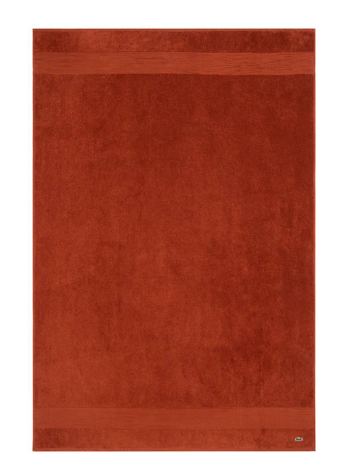 Lacoste L Lecroco badlaken - 600 gr/m2 - 100 x 150 cm - voorkant bruin