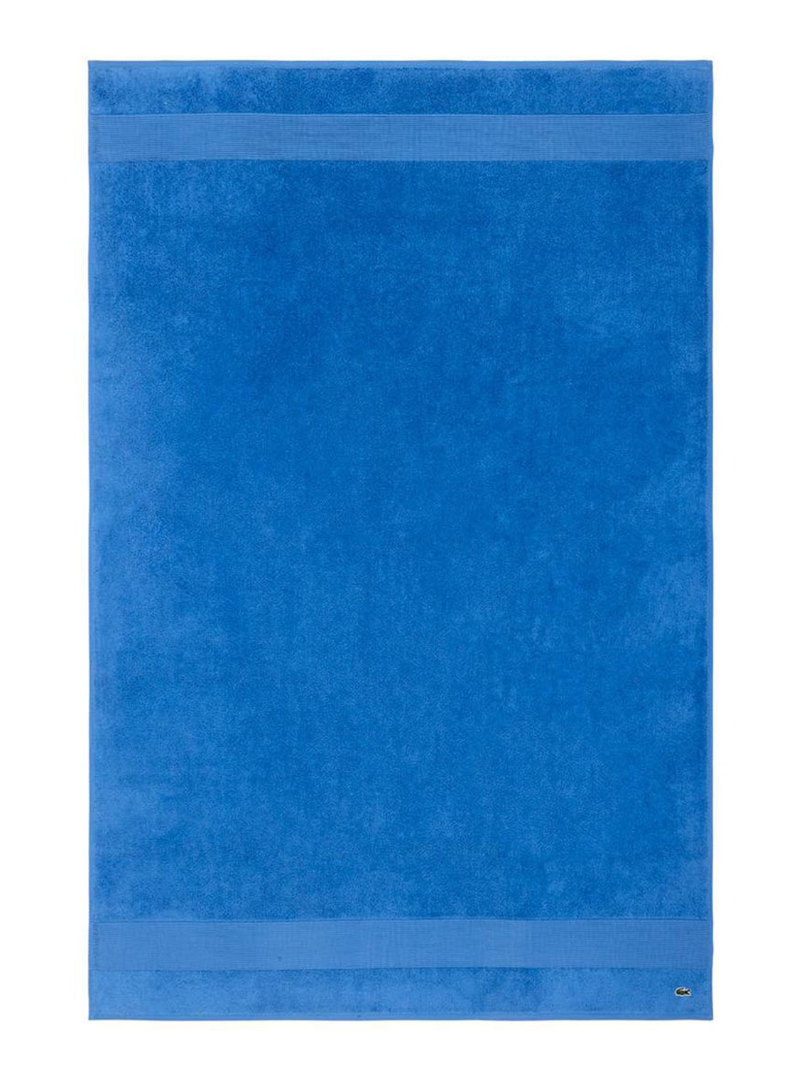 Lacoste L Lecroco badlaken - 600 gr/m2 - 100 x 150 cm - voorkant blauw