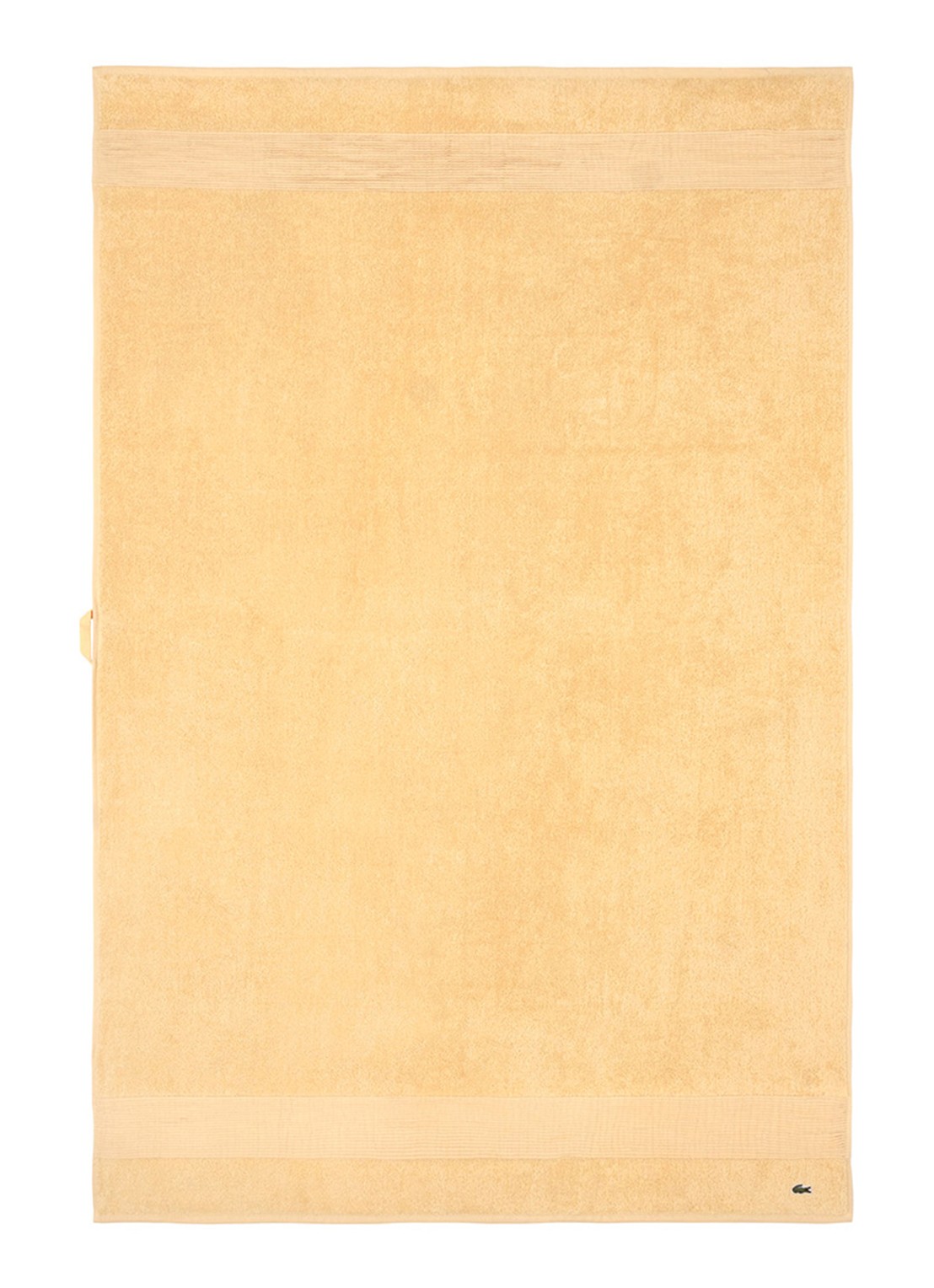 Lacoste L Lecroco badlaken - 600 gr/m2 - 100 x 150 cm - voorkant beige