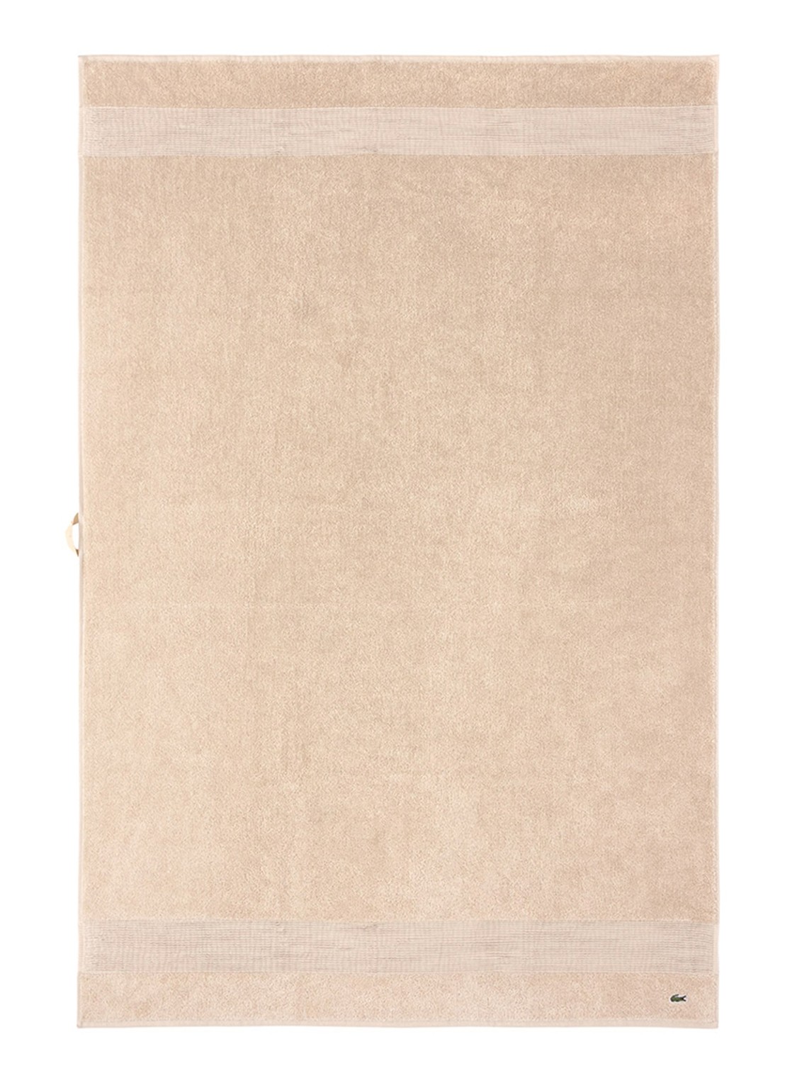 Lacoste L Lecroco badlaken - 600 gr/m2 - 100 x 150 cm - voorkant 2 bruin