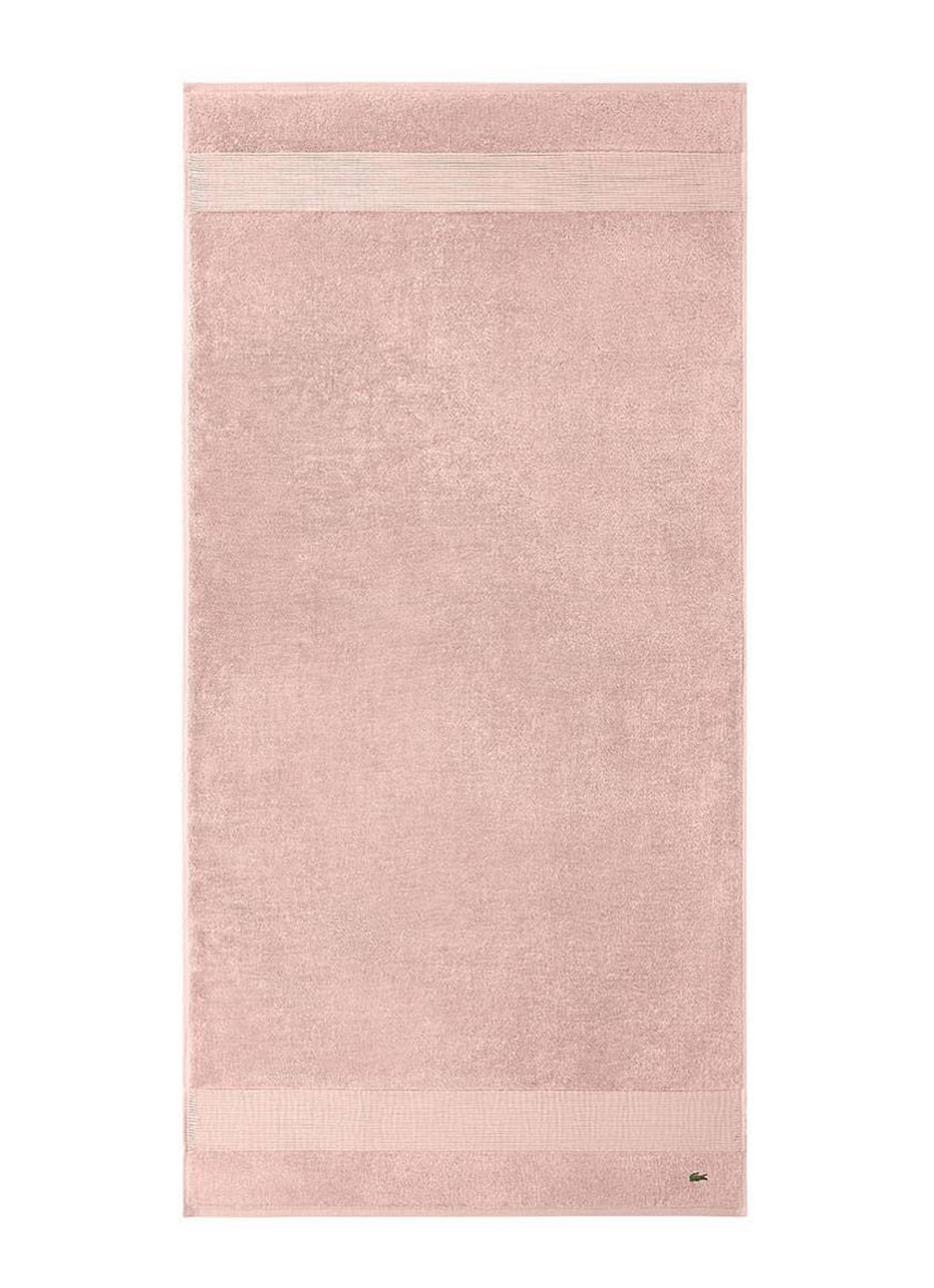 Lacoste L Lecroco badlaken - 600 gr/m2 -  70 x 140 cm - voorkant 2 roze