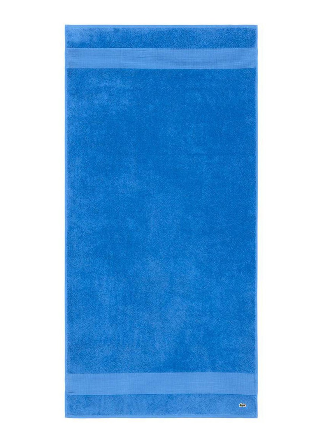 Lacoste L Lecroco badlaken - 600 gr/m2 -  70 x 140 cm - voorkant blauw